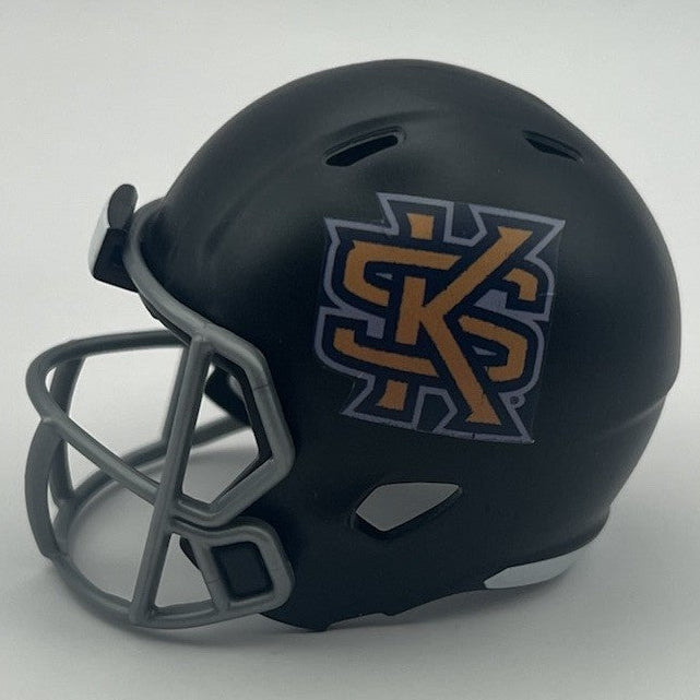 Custom Kennesaw State Owls Pocket Pro Helmet Black Conference USA