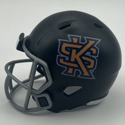 Custom Kennesaw State Owls Pocket Pro Helmet Black Conference USA