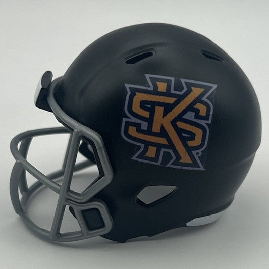Custom Kennesaw State Owls Pocket Pro Helmet Black Conference USA