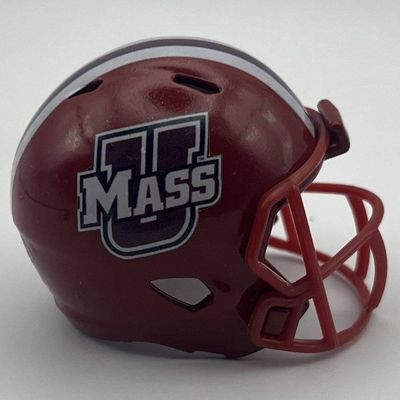 Custom Umass Minutemen Pocket Pro Helmet Maroon MAC