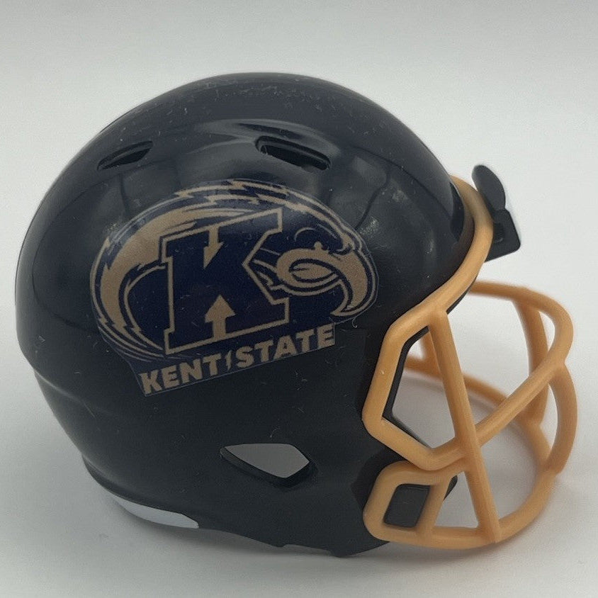 Custom Kent State Golden Flashes Pocket Pro Helmet Navy Blue MAC