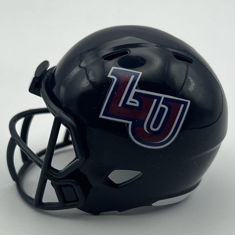 Custom Liberty Flames Pocket Pro Helmet Navy Blue Conference USA