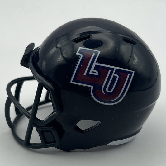 Custom Liberty Flames Pocket Pro Helmet Navy Blue Conference USA