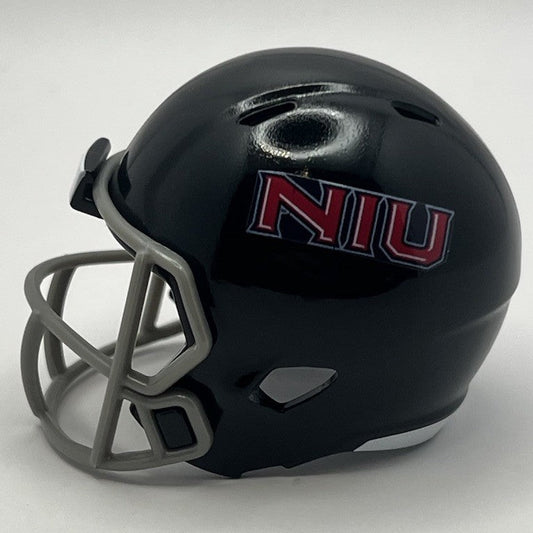 Custom NIU Huskies Pocket Pro Helmet Black Mountain West