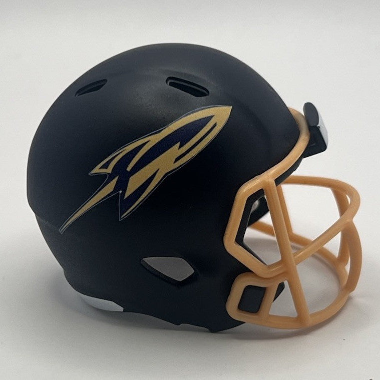 Custom Toledo Rockets Pocket Pro Helmet Matte Navy Blue MAC