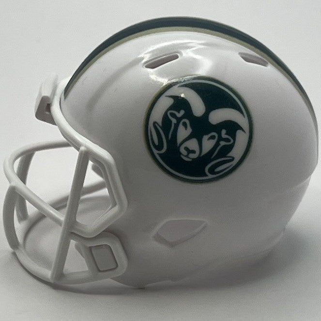 Custom Colorado State Rams Pocket Pro Helmet White Pac-12