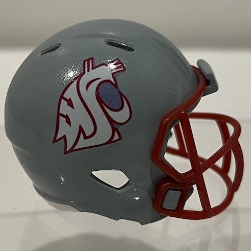 Custom Washington State Cougars Pocket Pro Helmet Gray Pac-12