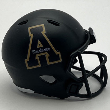 Custom App State Mountaineers Pocket Pro Helmet Matte Black Sun Belt