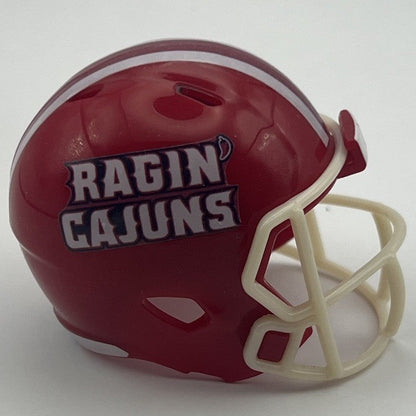 Custom Louisiana Rajin' Cajuns Pocket Pro Helmet Red Sun Belt