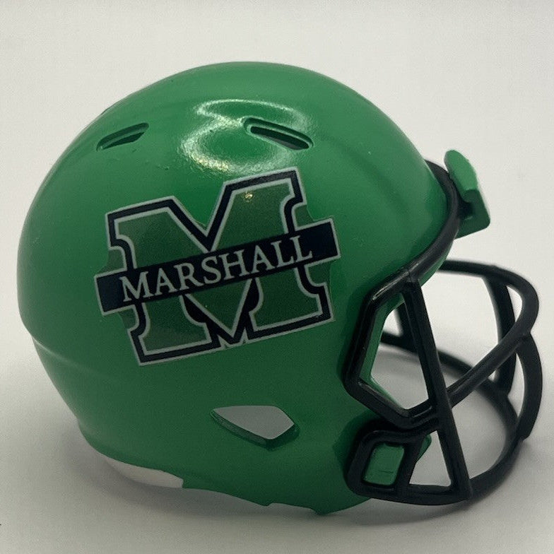 Custom Marshall Thundering Herd Pocket Pro Helmet Green Sun Belt