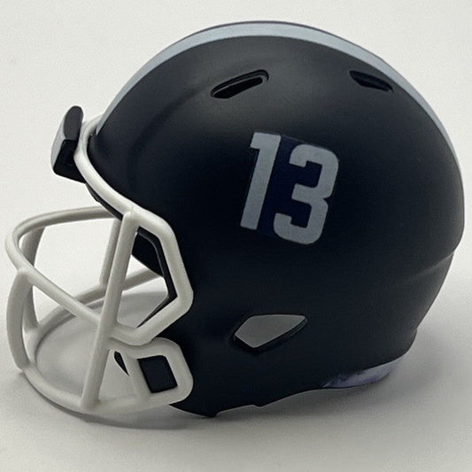 Custom Georgia Southern Eagles Pocket Pro Helmet Navy Blue Sun Belt