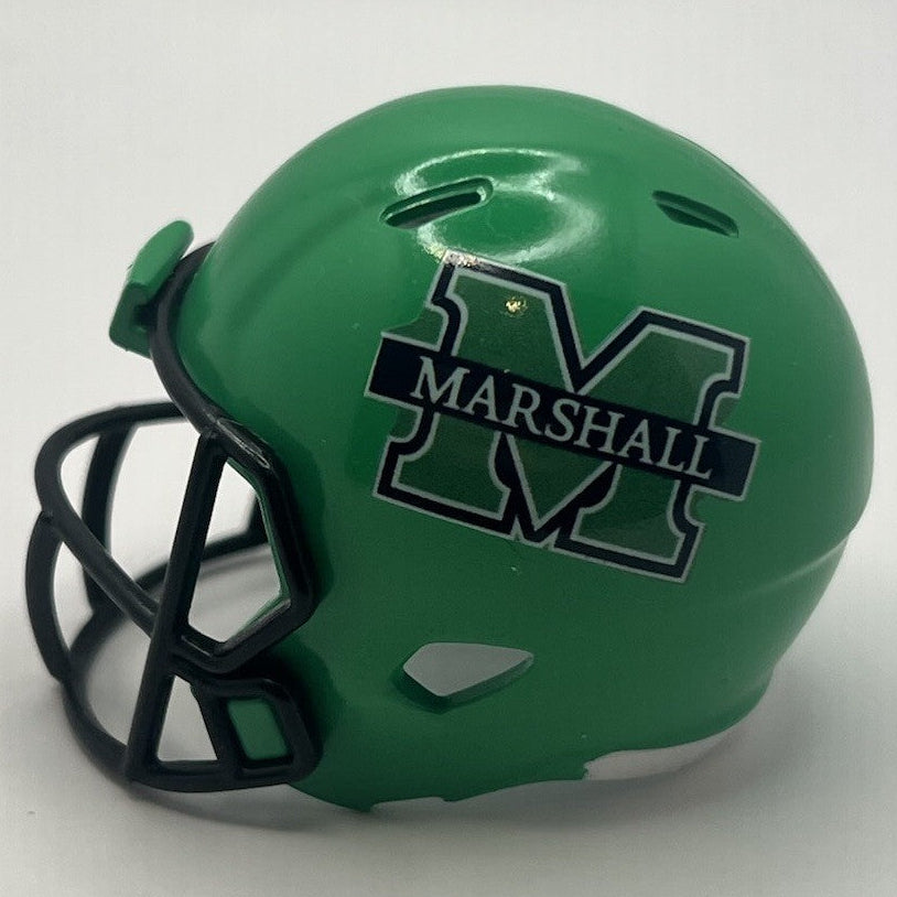 Custom Marshall Thundering Herd Pocket Pro Helmet Green Sun Belt