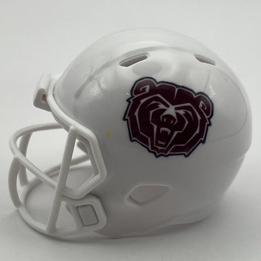 Custom Missouri State Bears Pocket Pro Helmet White White Facemask Conference USA
