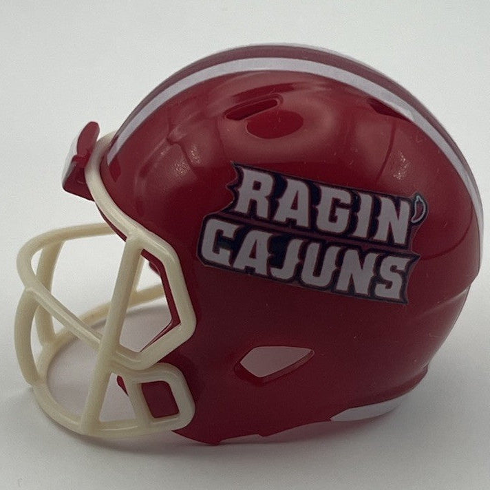 Custom Louisiana Rajin' Cajuns Pocket Pro Helmet Red Sun Belt