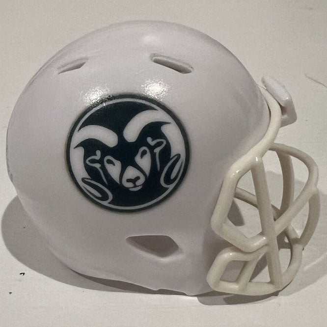 Custom Colorado State Rams Pocket Pro Helmet White Pac-12