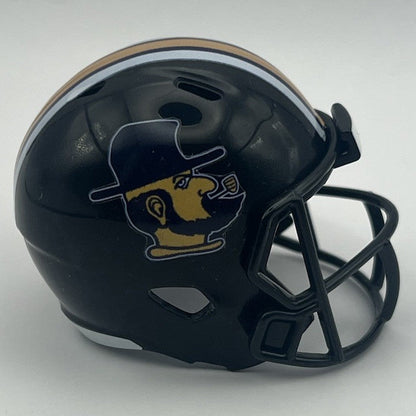 Custom App State Mountaineers Pocket Pro Helmet Black Sun Belt