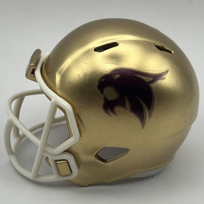 Custom Texas State Bobcats Pocket Pro Helmet Gold Pac-12