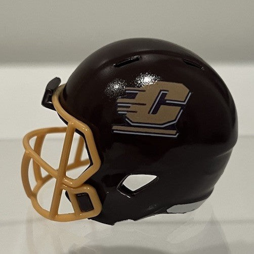 Custom Central Michigan Chippewas Pocket Pro Helmet Brown MAC