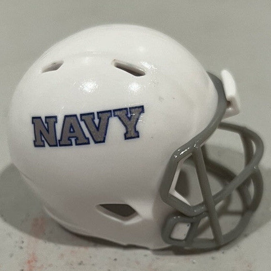 Custom Navy Midshipmen Pocket Pro Helmet White American Conference