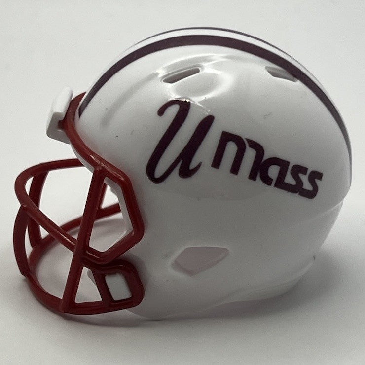 Custom Umass Minutemen Pocket Pro Helmet White MAC