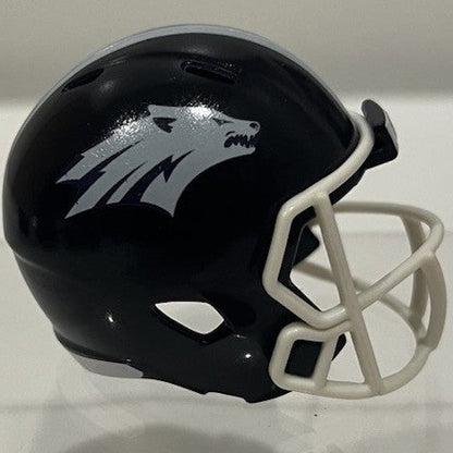 Custom Nevada Wolf Pack Pocket Pro Helmet Navy Blue Mountain West