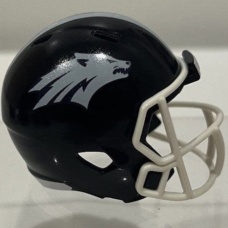 Custom Nevada Wolf Pack Pocket Pro Helmet Navy Blue Mountain West