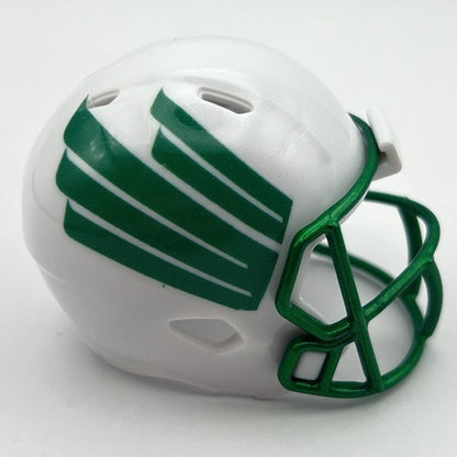 Custom North Texas Mean Green Pocket Pro Helmet White American Conference