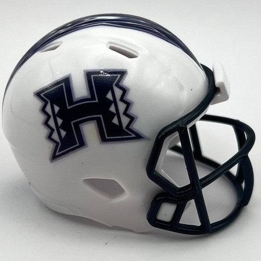 Custom Hawaii Rainbow Warriors Pocket Pro Helmet White Mountain West