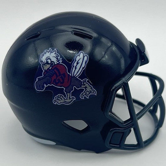 Custom Liberty Flames Pocket Pro Helmet Navy Blue Conference USA