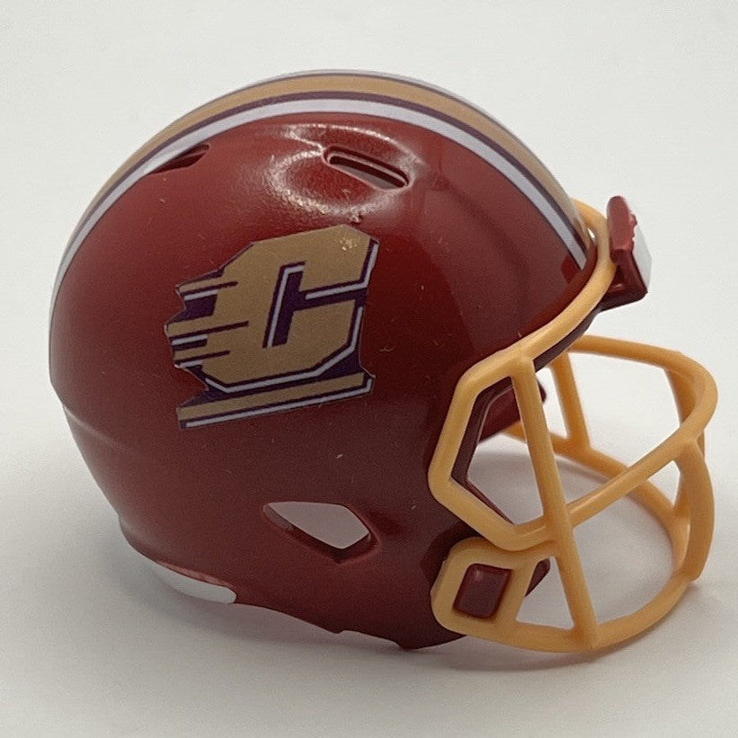 Custom Central Michigan Chippewas Pocket Pro Helmet Maroon MAC