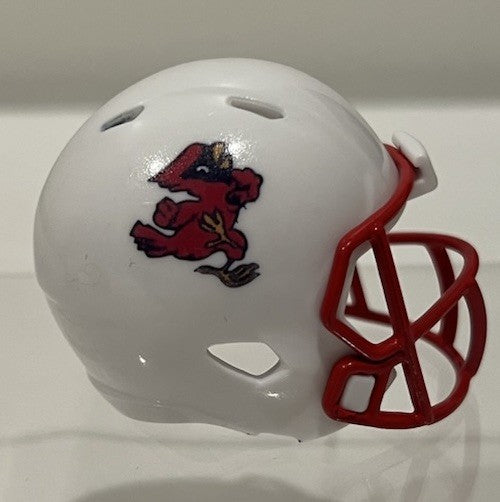 Custom Ball State Cardinals Pocket Pro Helmet White MAC