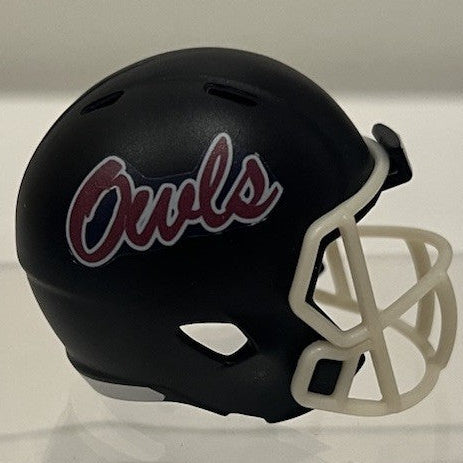 Custom FAU Owls Pocket Pro Helmet Navy Blue American Conference