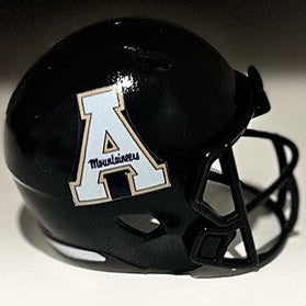 Custom App State Mountaineers Pocket Pro Helmet Black Sun Belt