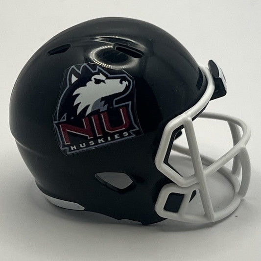 Custom NIU Huskies Pocket Pro Helmet Black Mountain West